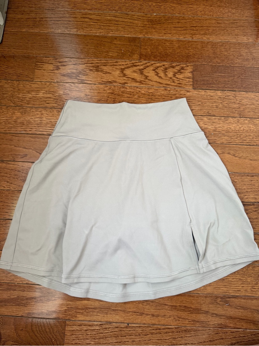 aerie Light Gray Circle Skirt with High Waist